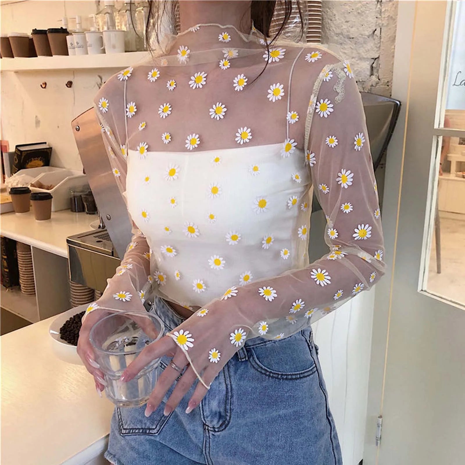 Daisy Print Blouse